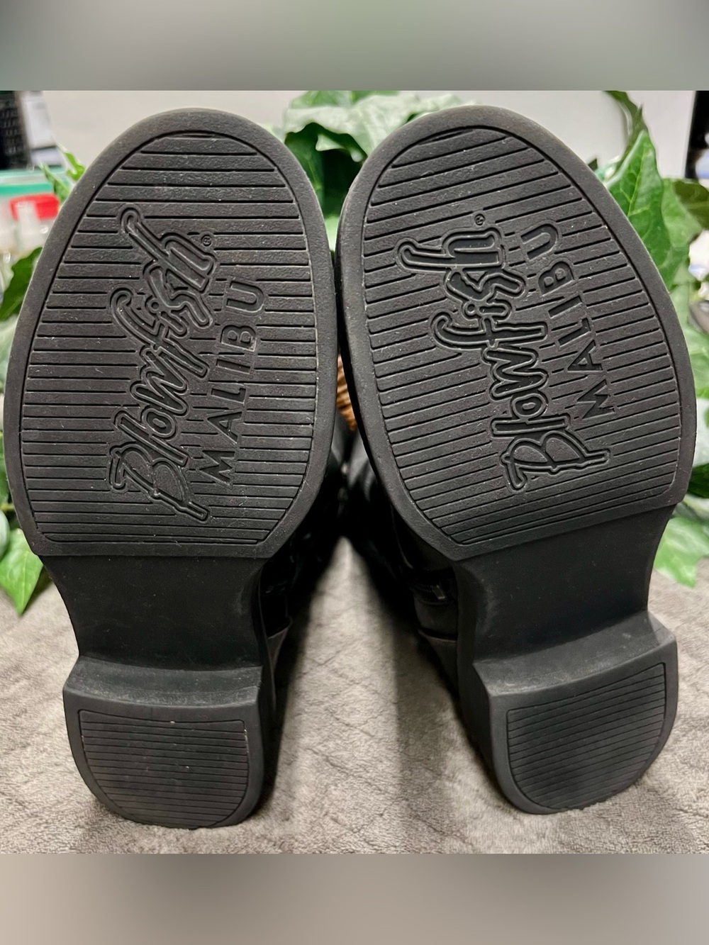 WORN 1x-Women's Blowfish Malibu Vegan Black Mid-Calf Venice Zipper Boots. Sz 6.5 - Picture 13 of 13